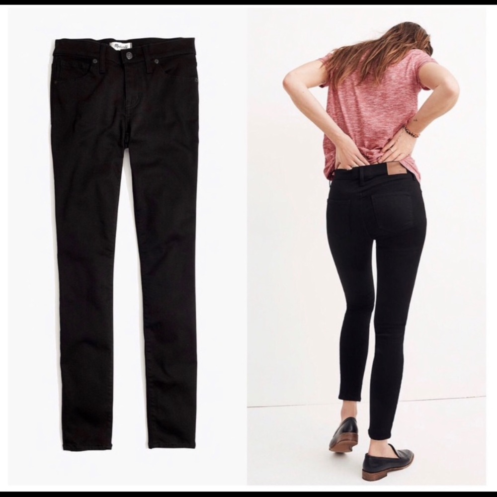 Madewell 8” Black Jeans in Size 28
